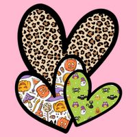 Cute Halloween Hearts Festive Toddler Hoodie