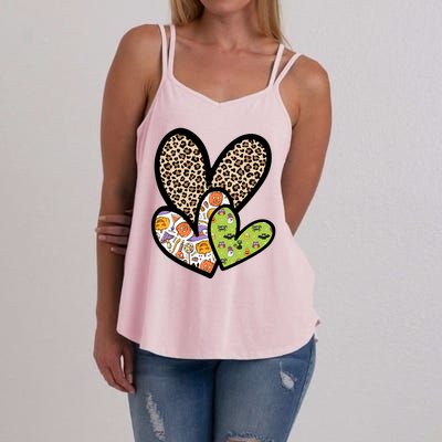 Cute Halloween Hearts Festive Women's Strappy Tank