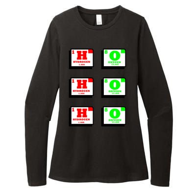 Christmas Ho Ho Ho Funny For Science Teacher Womens CVC Long Sleeve Shirt