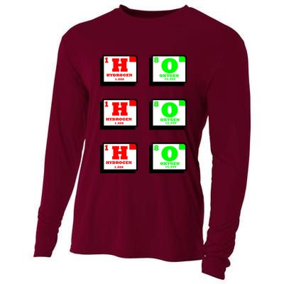 Christmas Ho Ho Ho Funny For Science Teacher Cooling Performance Long Sleeve Crew