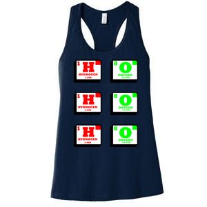 Christmas Ho Ho Ho Funny For Science Teacher Women's Racerback Tank