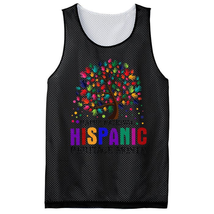 cool Hispanic Heritage Month Teacher Latino Mesh Reversible Basketball Jersey Tank