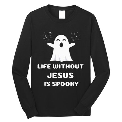 Christian Halloween Humor Church Trick Truck Or Treat Saying Long Sleeve Shirt