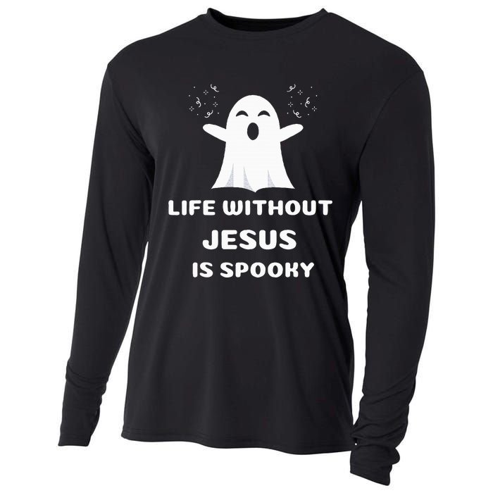 Christian Halloween Humor Church Trick Truck Or Treat Saying Cooling Performance Long Sleeve Crew