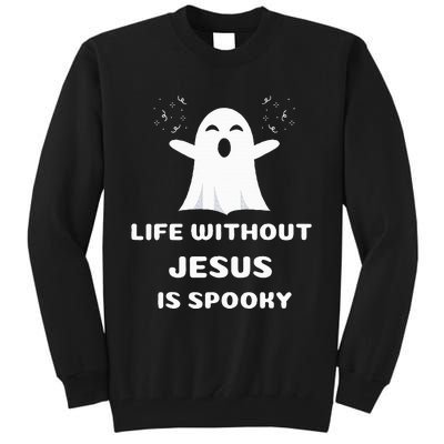 Christian Halloween Humor Church Trick Truck Or Treat Saying Tall Sweatshirt