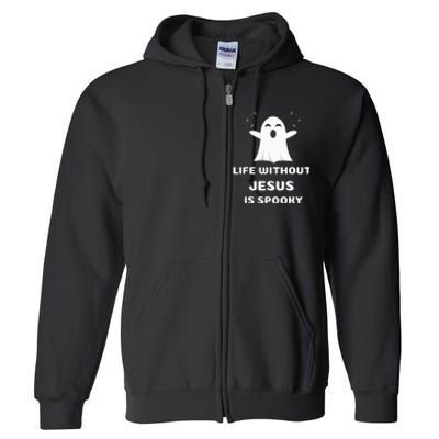 Christian Halloween Humor Church Trick Truck Or Treat Saying Full Zip Hoodie