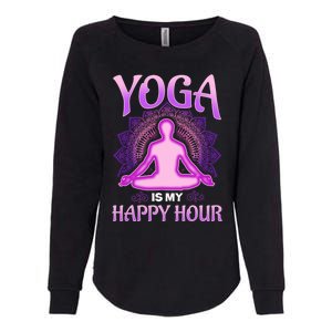 Cute Happy Hour Namaste Yoga Gift Womens California Wash Sweatshirt