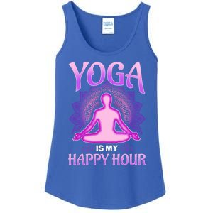 Cute Happy Hour Namaste Yoga Gift Ladies Essential Tank