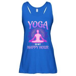 Cute Happy Hour Namaste Yoga Gift Ladies Essential Flowy Tank