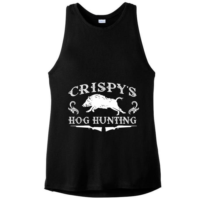 CrispyS Hog Hunting Ladies PosiCharge Tri-Blend Wicking Tank