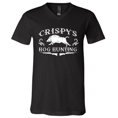 CrispyS Hog Hunting V-Neck T-Shirt