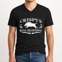 CrispyS Hog Hunting V-Neck T-Shirt