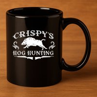 CrispyS Hog Hunting 11oz C Handle Ceramic Mug