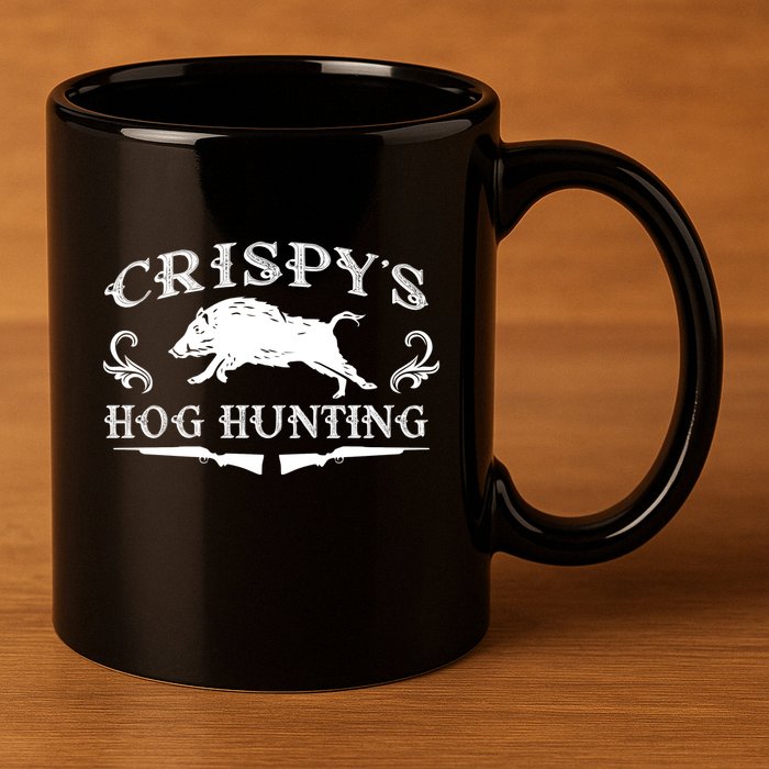 CrispyS Hog Hunting 11oz C Handle Ceramic Mug