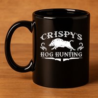 CrispyS Hog Hunting 11oz C Handle Ceramic Mug