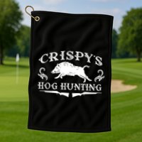 CrispyS Hog Hunting Golf Towel