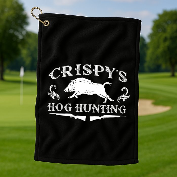 CrispyS Hog Hunting Golf Towel
