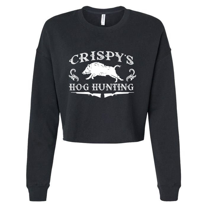 CrispyS Hog Hunting Cropped Pullover Crew