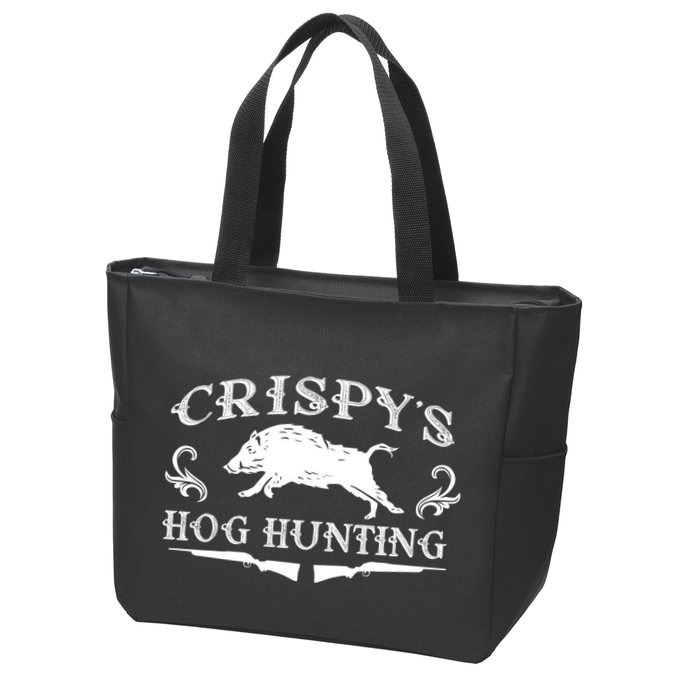 CrispyS Hog Hunting Zip Tote Bag