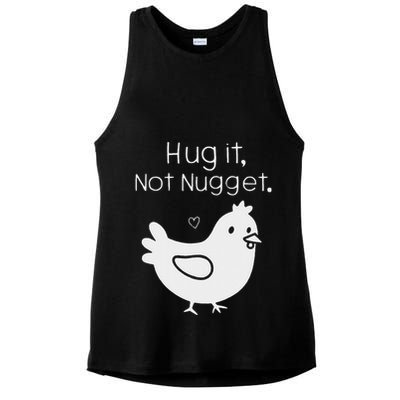 Chicken Hug It Not Nugget Ladies PosiCharge Tri-Blend Wicking Tank