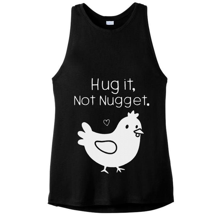 Chicken Hug It Not Nugget Ladies PosiCharge Tri-Blend Wicking Tank