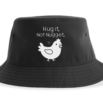 Chicken Hug It Not Nugget Sustainable Bucket Hat