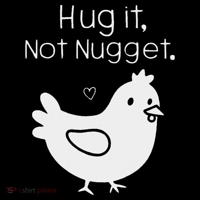 Chicken Hug It Not Nugget Hooded Wearable Blanket