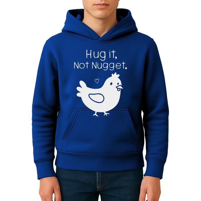 Chicken Hug It Not Nugget Kids Hoodie