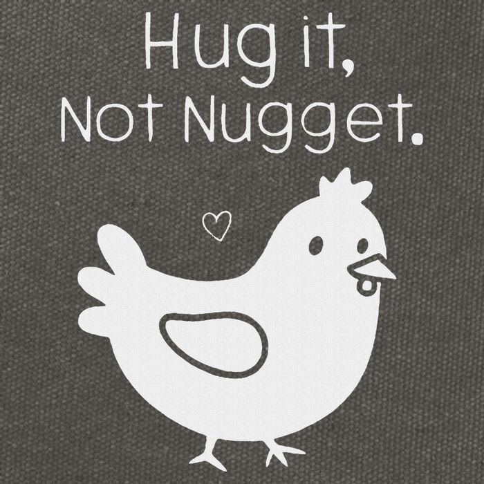 Chicken Hug It Not Nugget Cotton Canvas Backpack