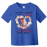 Cardinal Husband In Heaven IM Not Widow Angel Loving Memory Gift Toddler T-Shirt