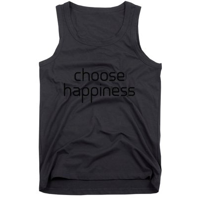 Choose Happiness Inspirational Quote Tank Top