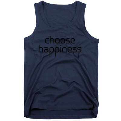 Choose Happiness Inspirational Quote Tank Top