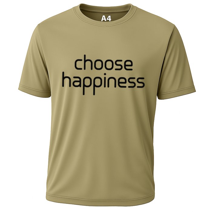 Choose Happiness Inspirational Quote Cooling Performance Crew T-Shirt