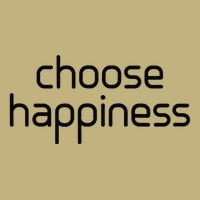 Choose Happiness Inspirational Quote Button