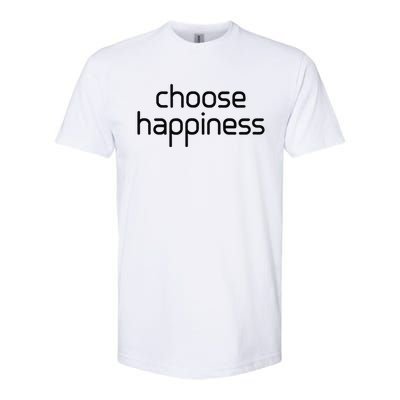 Choose Happiness Inspirational Quote Softstyle® CVC T-Shirt