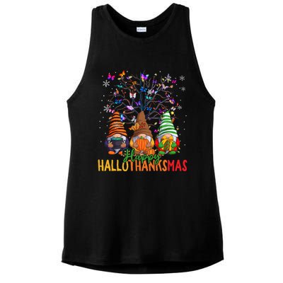 Cherish Hallothankmas In Gnome Style Gift Ladies PosiCharge Tri-Blend Wicking Tank