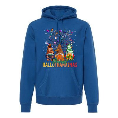 Cherish Hallothankmas In Gnome Style Gift Premium Hoodie