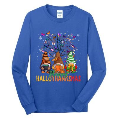 Cherish Hallothankmas In Gnome Style Gift Tall Long Sleeve T-Shirt