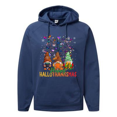 Cherish Hallothankmas In Gnome Style Gift Performance Fleece Hoodie