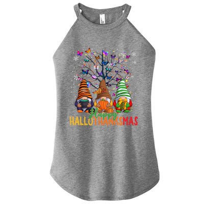 Cherish Hallothankmas In Gnome Style Gift Women’s Perfect Tri Rocker Tank