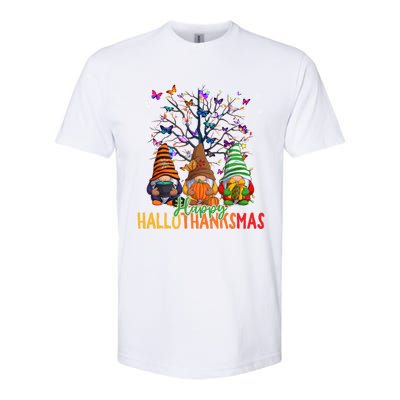 Cherish Hallothankmas In Gnome Style Gift Softstyle CVC T-Shirt