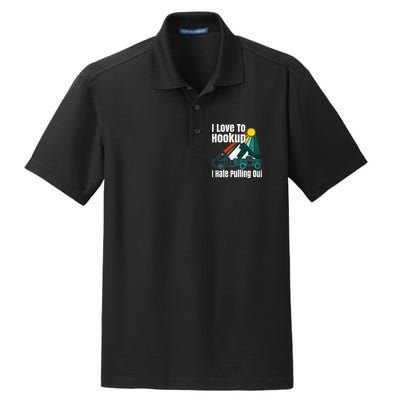 Camping Hookup I Hate Pulling Out Vintage Camper And Truck Dry Zone Grid Polo