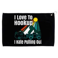 Camping Hookup I Hate Pulling Out Vintage Camper And Truck Grommeted Golf Towel