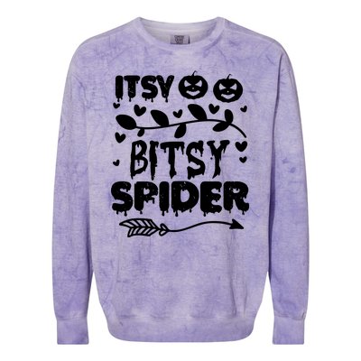 Cute Halloween Itsy Bitsy Spider Colorblast Crewneck Sweatshirt