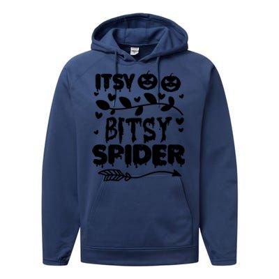 Cute Halloween Itsy Bitsy Spider Performance Fleece Hoodie