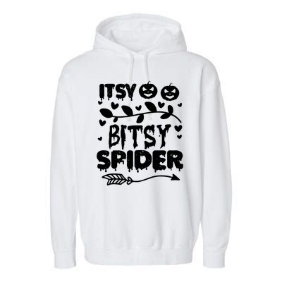 Cute Halloween Itsy Bitsy Spider Garment-Dyed Fleece Hoodie