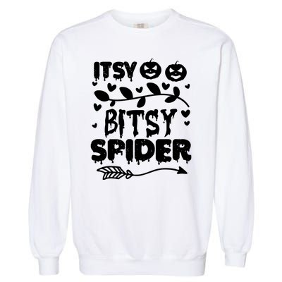 Cute Halloween Itsy Bitsy Spider Garment-Dyed Sweatshirt