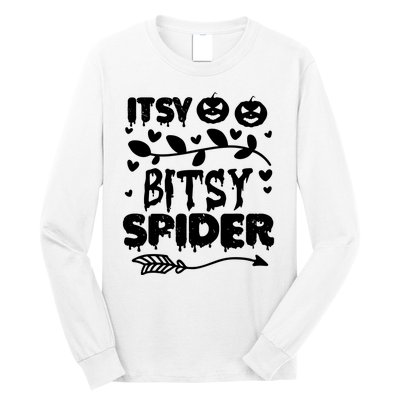 Cute Halloween Itsy Bitsy Spider Long Sleeve Shirt