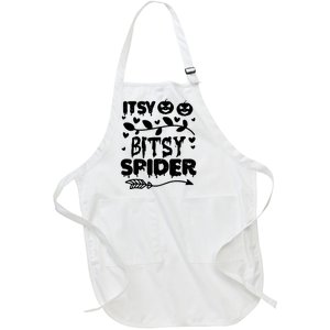 Cute Halloween Itsy Bitsy Spider Full-Length Apron With Pockets