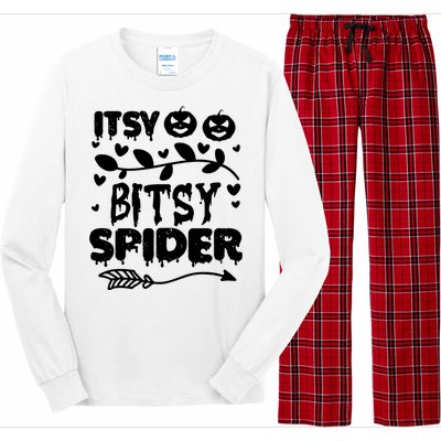 Cute Halloween Itsy Bitsy Spider Long Sleeve Pajama Set